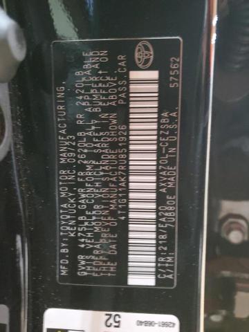 4T1G11AK7RU851926 - 2024 TOYOTA CAMRY SE NIGHT SHADE BLACK photo 12