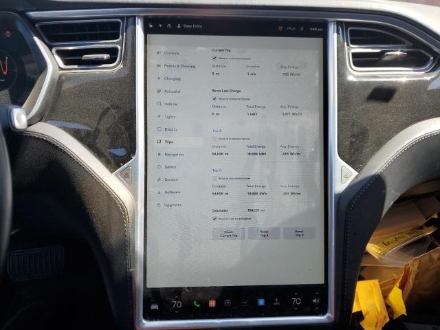 5YJSA1E13FF120267 - 2015 TESLA MODEL S Մոխրագույն լուսանկար 9