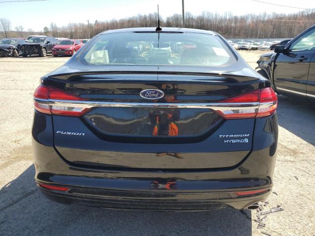 3FA6P0RU6JR248286 - 2018 FORD FUSION TITANIUM/PLATINUM HEV BLACK photo 6