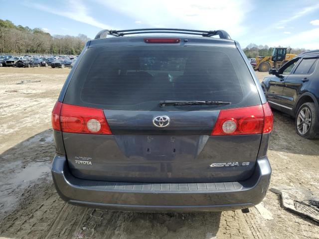 5TDZA23C26S551865 - 2006 TOYOTA SIENNA CE BLUE photo 6