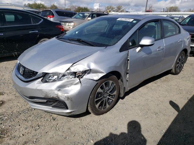 19XFB2F81DE246341 - 2013 HONDA CIVIC EX SILVER photo 1