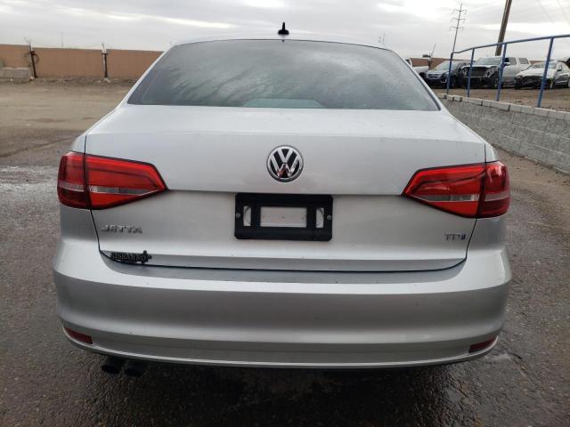 3VWLA7AJ6FM422920 - 2015 VOLKSWAGEN JETTA TDI SILVER photo 6