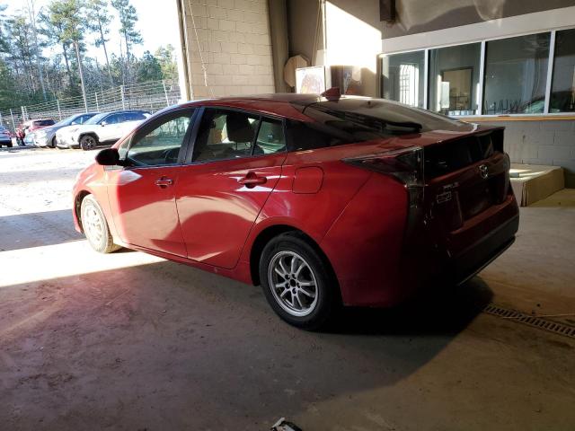 JTDKARFU7H3530741 - 2017 TOYOTA PRIUS RED photo 2