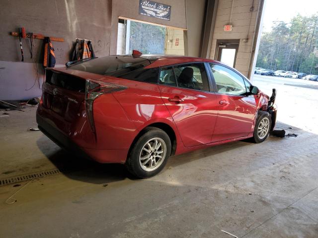 JTDKARFU7H3530741 - 2017 TOYOTA PRIUS RED photo 3