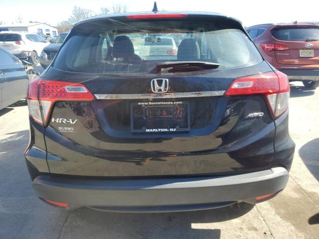 3CZRU6H36KM707384 - 2019 HONDA HR-V LX BLACK photo 6