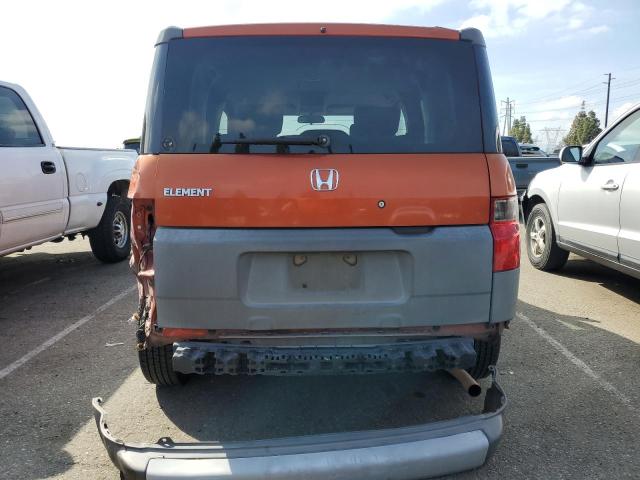 5J6YH18583L009074 - 2003 HONDA ELEMENT EX ORANGE photo 6