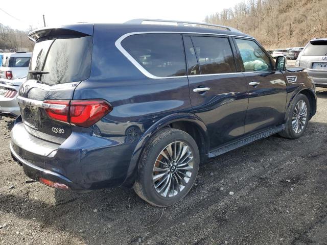 JN8AZ2BCXM9476047 - 2021 INFINITI QX80 SENSORY BLUE photo 3