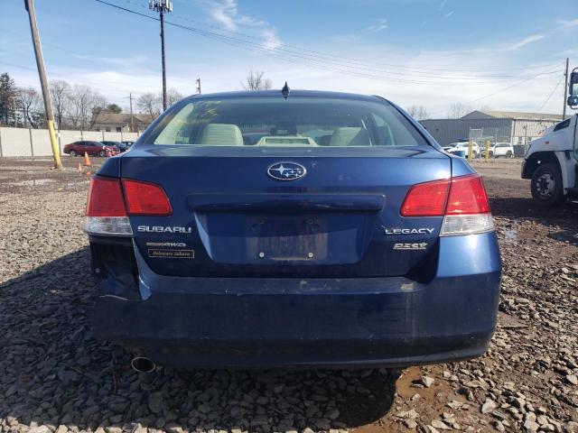 4S3BMBK61B3234241 - 2011 SUBARU LEGACY 2.5I LIMITED BLUE photo 6