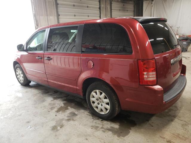 2A8HR44H28R128475 - 2008 CHRYSLER TOWN & COU LX MAROON photo 2