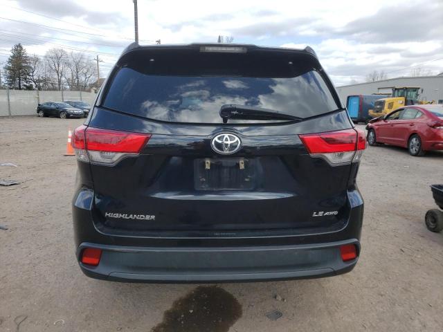 5TDBZRFH8KS938909 - 2019 TOYOTA HIGHLANDER LE BLACK photo 6