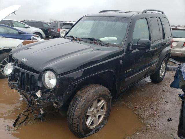 1J4GL48K44W294308 - 2004 JEEP LIBERTY SPORT BLACK photo 1