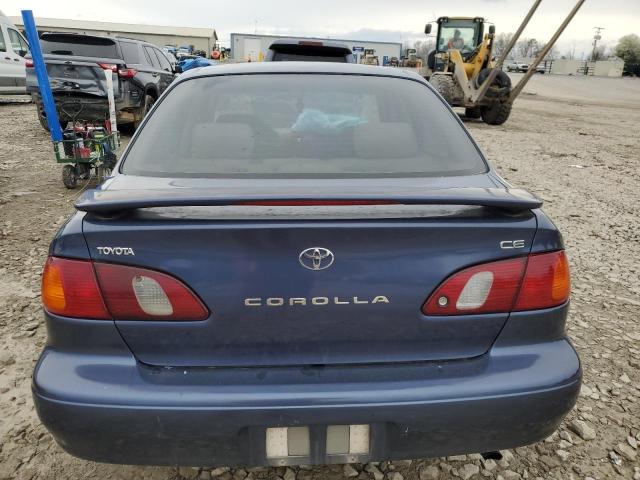 2T1BR12E2YC265503 - 2000 TOYOTA COROLLA VE BLUE photo 6