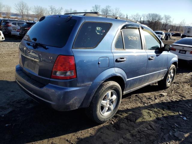 KNDJC733465599362 - 2006 KIA SORENTO EX BLUE photo 3