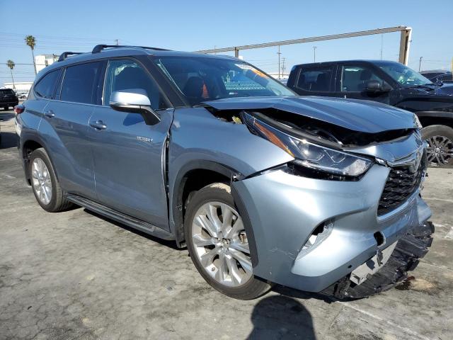 5TDYARAH6MS005165 - 2021 TOYOTA HIGHLANDER HYBRID LIMITED GRAY photo 4