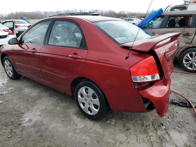 KNAFE121985532561 - 2008 KIA SPECTRA EX RED photo 2