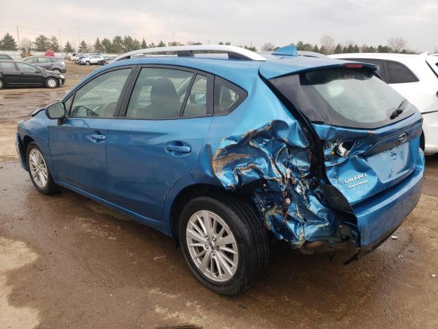 4S3GTAB62J3743658 - 2018 SUBARU IMPREZA PREMIUM BLUE photo 2