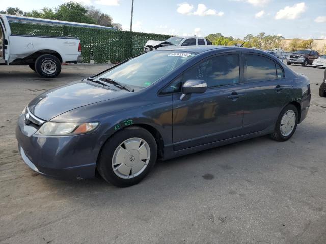 JHMFA362X8S020773 - 2008 HONDA CIVIC HYBRID GRAY photo 1