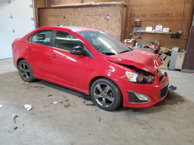 1G1JG5SB6F4154797 - 2015 CHEVROLET SONIC RS RED photo 4