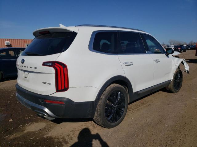 5XYP5DHC5LG051756 - 2020 KIA TELLURIDE SX WHITE photo 3