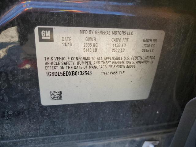 1G6DL5EDXB0132643 - 2011 CADILLAC CTS PERFORMANCE COLLECTION Черный фото 13