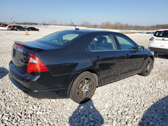 3FAHP0JA8CR353988 - 2012 FORD FUSION SEL BLACK photo 3