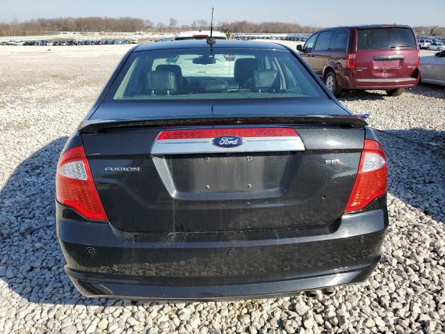 3FAHP0JA8CR353988 - 2012 FORD FUSION SEL BLACK photo 6