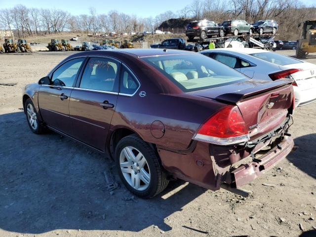 2G1WC58R579357572 - 2007 CHEVROLET IMPALA LT MAROON photo 2