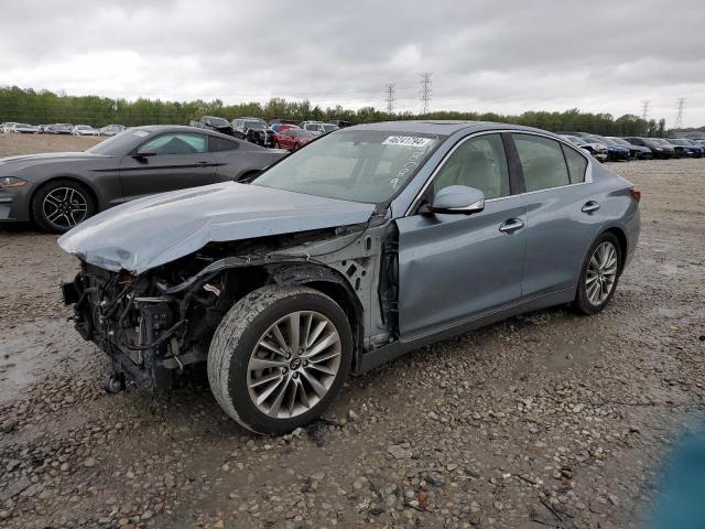 JN1EV7AP2JM358645 - 2018 INFINITI Q50 LUXE BLUE photo 1