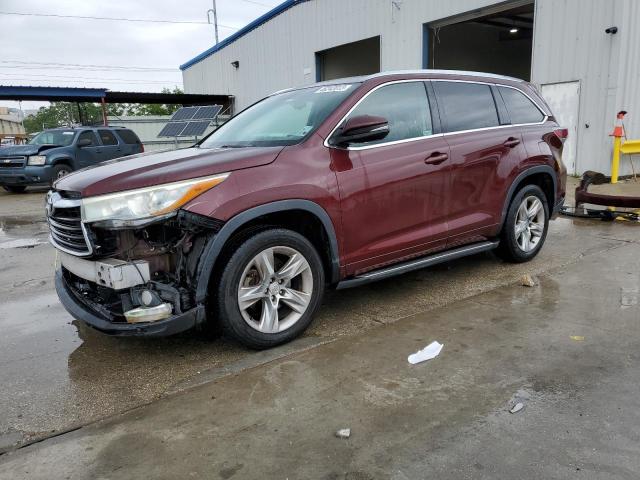 5TDYKRFH0FS052541 - 2015 TOYOTA HIGHLANDER LIMITED RED photo 1