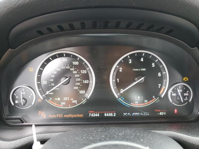 5UXXW7C58J0W64432 - 2018 BMW X4 XDRIVEM40I BLACK photo 9