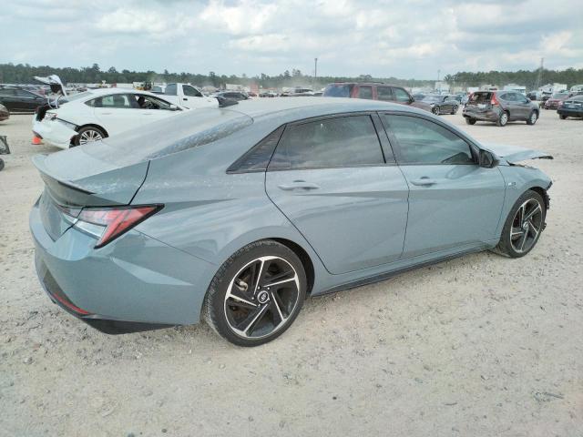 KMHLR4AF7NU327794 - 2022 HYUNDAI ELANTRA N LINE GRAY photo 3