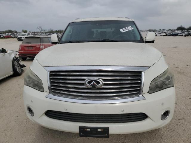 JN8AZ2ND3E9750906 - 2014 INFINITI QX80 WHITE photo 5