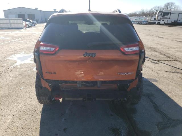 1C4PJMBS6FW728719 - 2015 JEEP CHEROKEE TRAILHAWK ORANGE photo 6
