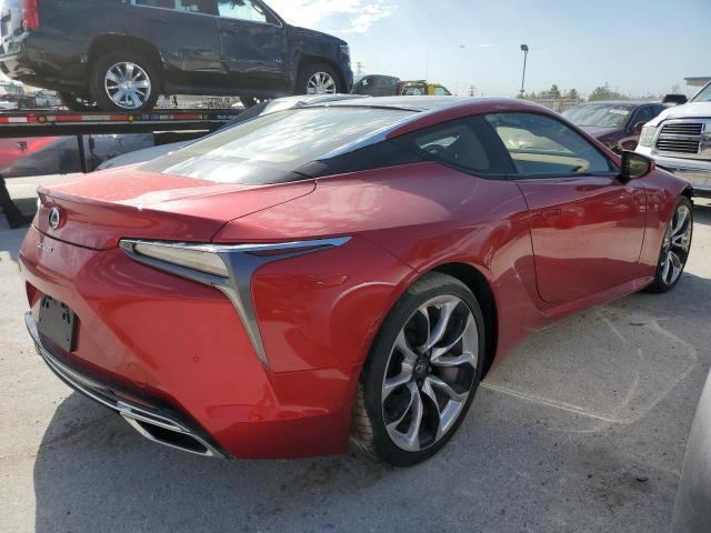 JTHAP5AY9MA102901 - 2021 LEXUS LC 500 RED photo 3