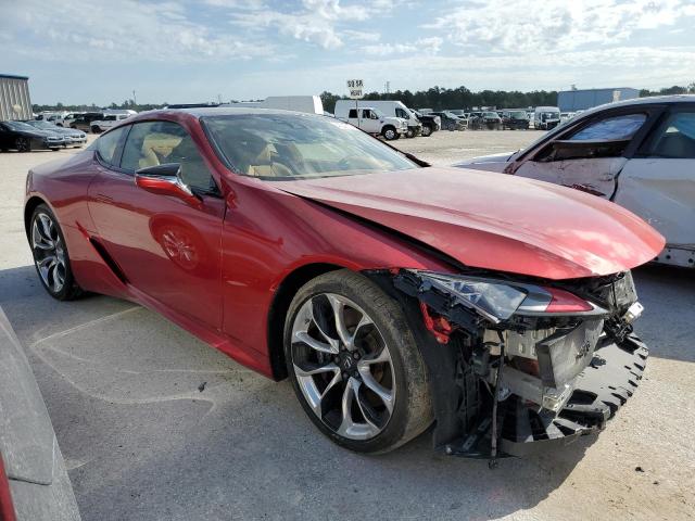 JTHAP5AY9MA102901 - 2021 LEXUS LC 500 RED photo 4