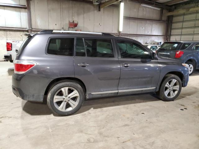 5TDYK3EH4DS100456 - 2013 TOYOTA HIGHLANDER LIMITED GRAY photo 3