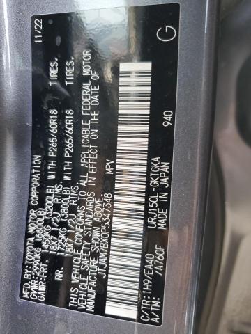 JTJAM7BX0P5347348 - 2023 LEXUS GX 460 GRAY photo 13