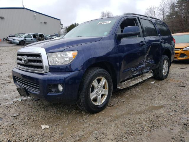 5TDBY64AX8S017081 - 2008 TOYOTA SEQUOIA SR5 BLUE photo 1