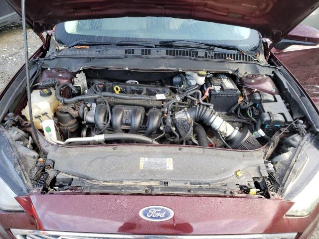 3FA6P0G75HR199007 - 2017 FORD FUSION S BURGUNDY photo 11