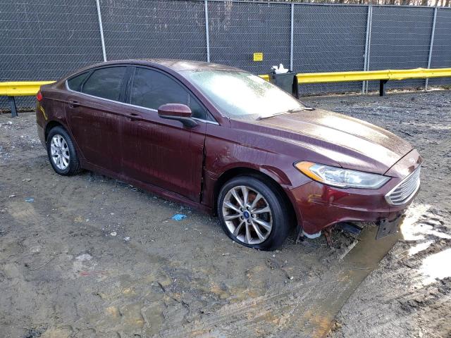 3FA6P0G75HR199007 - 2017 FORD FUSION S BURGUNDY photo 4