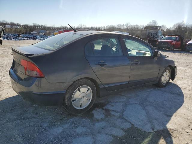 JHMFA362X7S012784 - 2007 HONDA CIVIC HYBRID GRAY photo 3