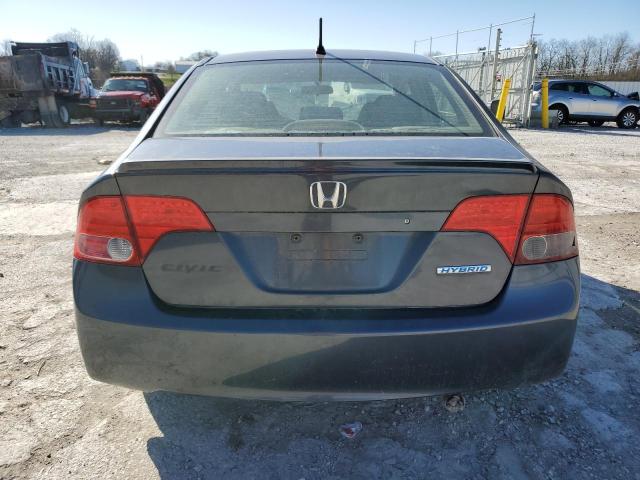 JHMFA362X7S012784 - 2007 HONDA CIVIC HYBRID GRAY photo 6