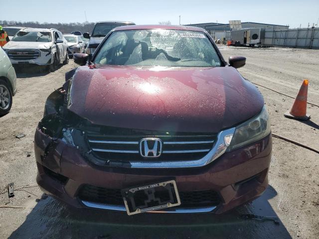 1HGCR2F3XDA120910 - 2013 HONDA ACCORD LX BURGUNDY photo 5