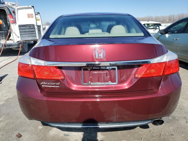 1HGCR2F3XDA120910 - 2013 HONDA ACCORD LX BURGUNDY photo 6