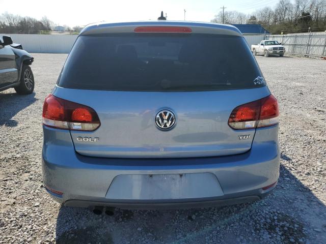 WVWNM7AJ5BW255527 - 2011 VOLKSWAGEN GOLF BLUE photo 6