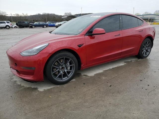 5YJ3E1EA6MF029855 - 2021 TESLA MODEL 3 RED photo 1