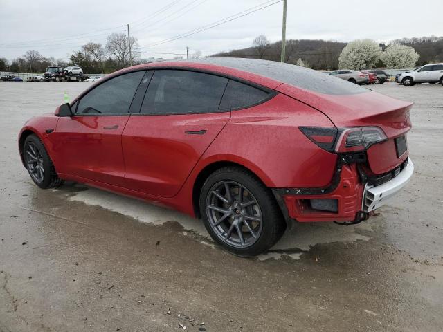 5YJ3E1EA6MF029855 - 2021 TESLA MODEL 3 RED photo 2