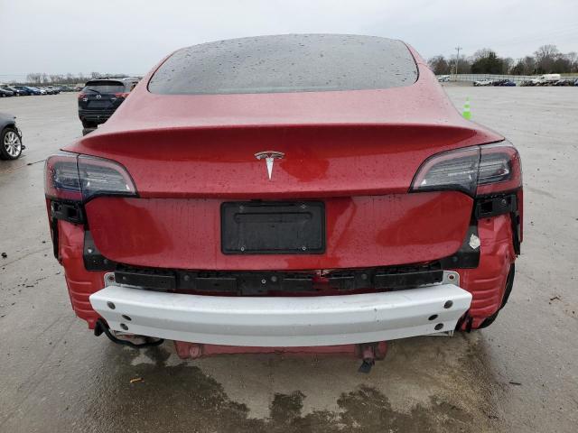 5YJ3E1EA6MF029855 - 2021 TESLA MODEL 3 RED photo 6