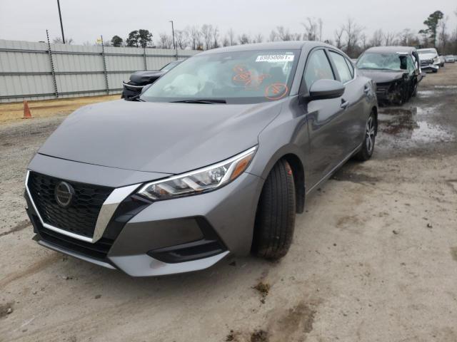 3N1AB8CV3LY289117 - 2020 NISSAN SENTRA SV GRAY photo 2