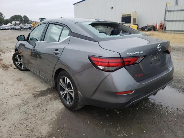 3N1AB8CV3LY289117 - 2020 NISSAN SENTRA SV GRAY photo 3